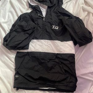 Chi Omega Vintage Rain Jacket/ Winder Breaker